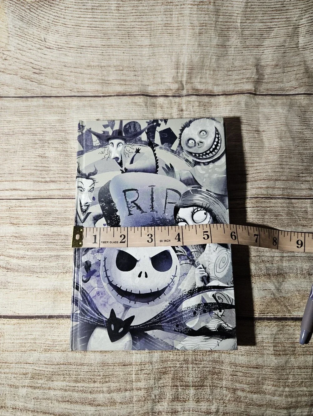Disney Nightmare Before Christmas hard cover journal, stickers and zero pen